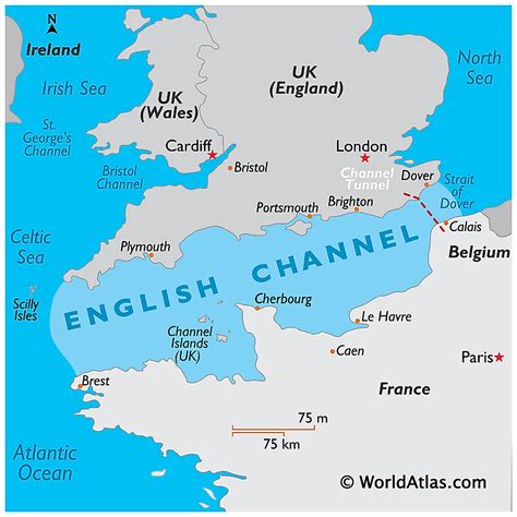 where is the english channel located